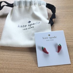 Kate Spade Chili Pepper Studs NWT 🌶✨